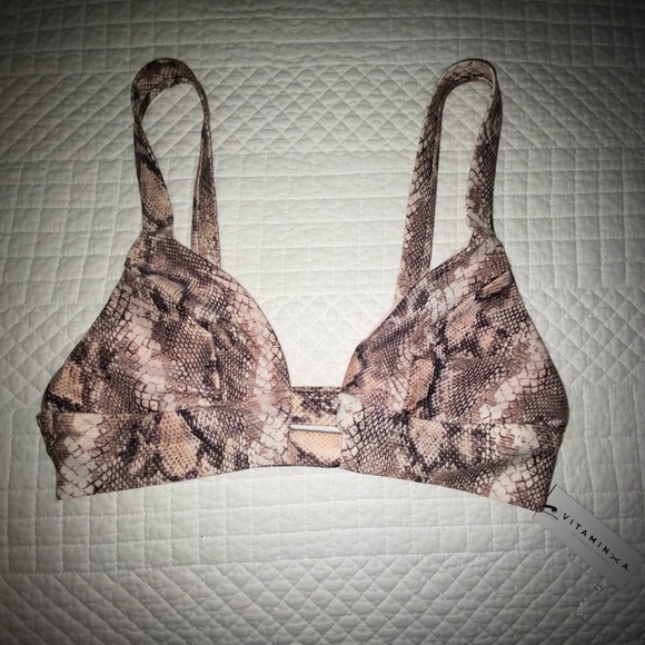 vitamin a snakeskin bikini